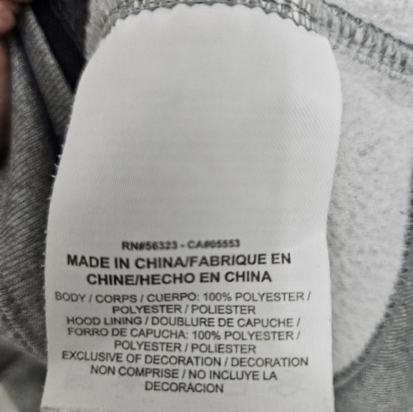 NIKE Youth Unisex | Gray Hooded Dri Fit Zipper Jacket | L - Picture 6 of 6